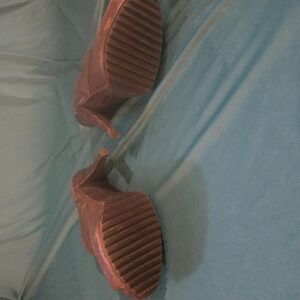 Pedro Garcia Brown Textured Heels for Elegant Occasions